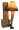 Christmas Story leg lamp shining brightly in front of shipping cartons