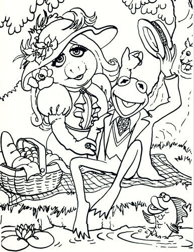 Muppets Colouring Contest Sheet